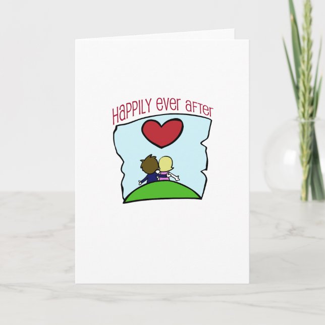 Carte Mignon, "heureusement pour toujours" épousant la (Devant)