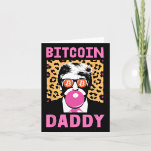 Carte Mignon Trump Bitcoin Papa Crypto Finance Équipe d'