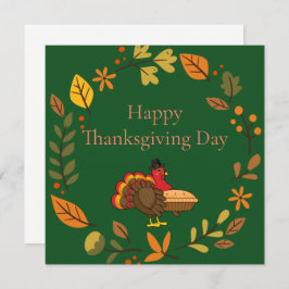 Carte Mignon Turquie Citrouille Pie Thanksgiving | Perso
