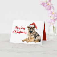 Mignonne berger allemand Chien chiot Joyeux Noël