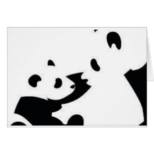 Carte mignonne de panda