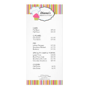 Carte mignonne de support de boulangerie de petit