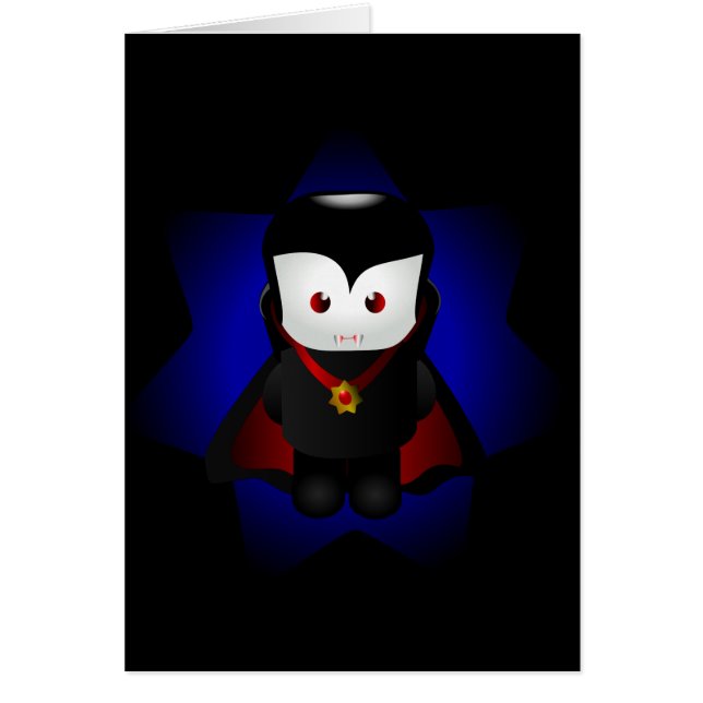 Carte mignonne de vampire de Chibi - milieux (Devant)