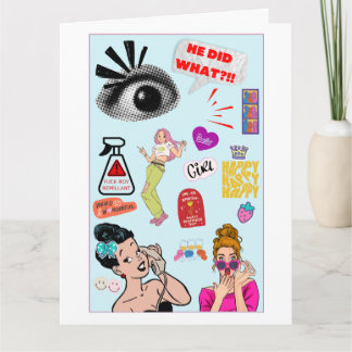 Carte Mignonne et originale, drôle Galentine’s Day Meill