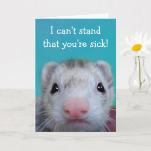 Carte Mignonne, Ferret Inquiète Va Bien