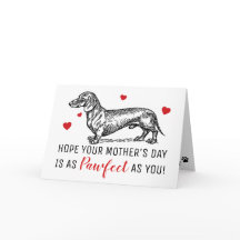 Mignonne fête des mères du chien | Dachshund