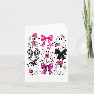 Carte Mignonne Ghost Coquette Aesthétique Vaches roses M
