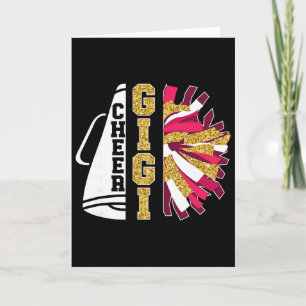 Carte Mignonne Gigi Cheerleader Gigi Grand-mère Chouette