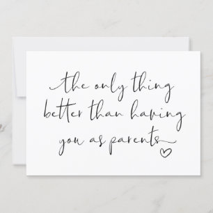 Carte Mignonne Grossesse Révèle Parents Nous nous attend