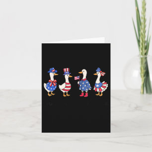 Carte Mignonne Juste Une Oie Silencieuse 4 juillet Goose