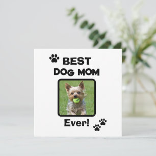 Carte Mignonne Meilleure Maman de Chien Chat Tout Simple