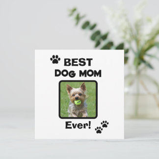 Carte Mignonne Meilleure Maman de Chien Chat Tout Simple