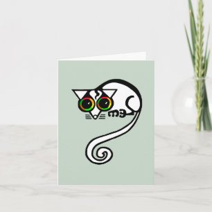 Carte Mignonne POSSUM -Graphique animal en voie de dispa