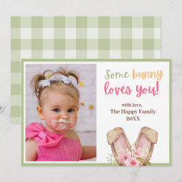 Carte Mignonne Un Petit Lapin Vous Aimez Photo Pâques