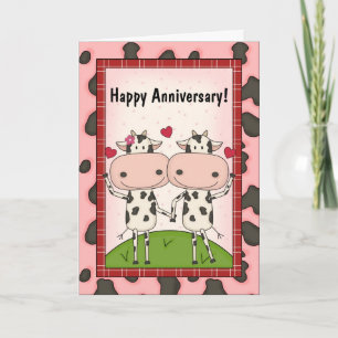 Carte Mignons voeux d'anniversaire Mariage