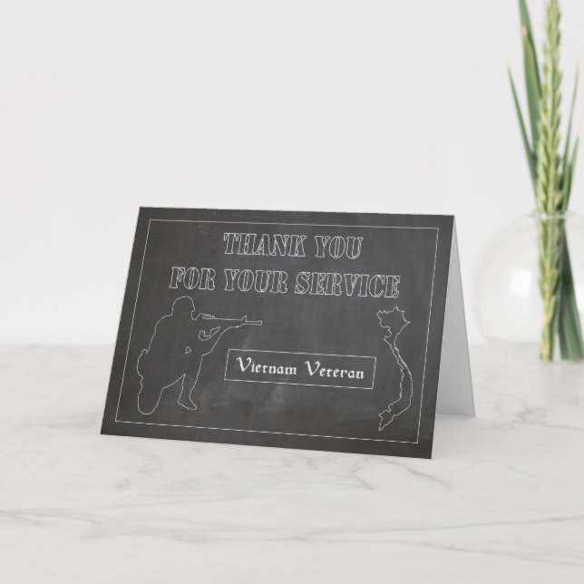 Carte militaire de vétéran du Vietnam de Merci (Devant)