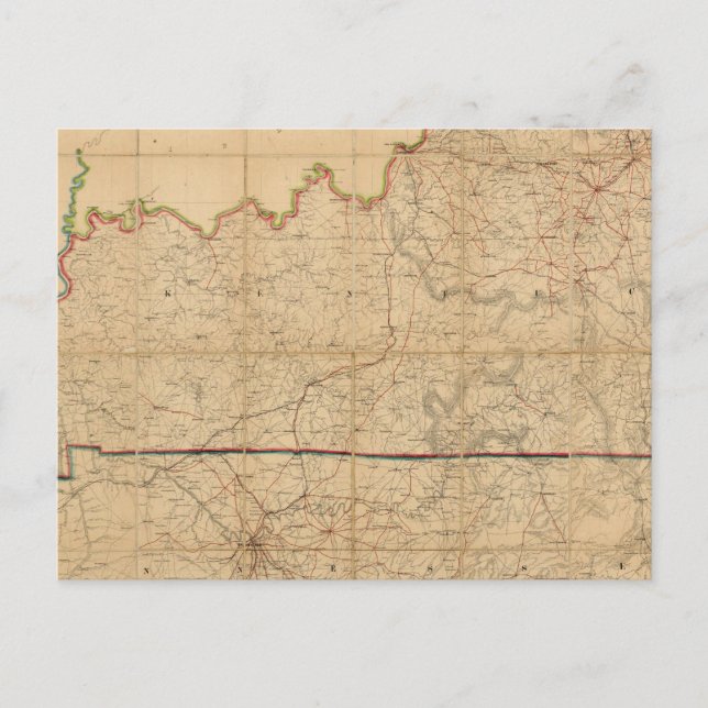 Carte militaire des États du Kentucky (Devant)