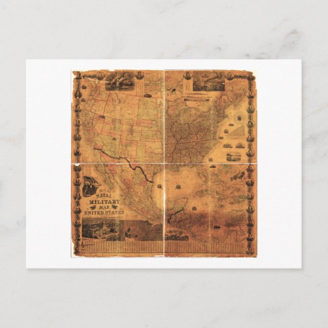 Carte militaire États-Unis par J Smith (1864) (Devant)