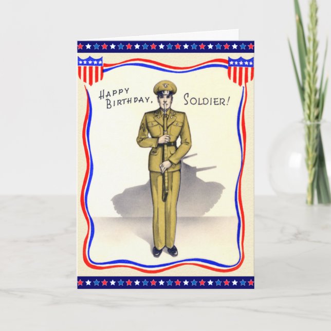 Carte militaire vintage (Devant)