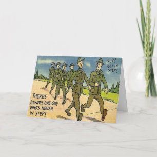 Carte militaire vintage de formation de base