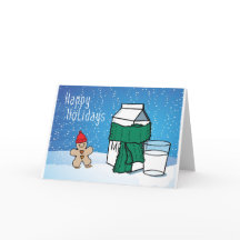 Carte "Milk & Ginger" Funny Snow Holiday
