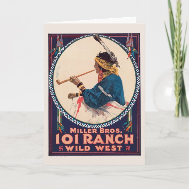 Carte Miller Bros 101 Ranch, Poster du Wild West Circus (Devant)