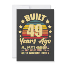 Millésime 49e Anniversaire Construit Il Y A 49 Ans