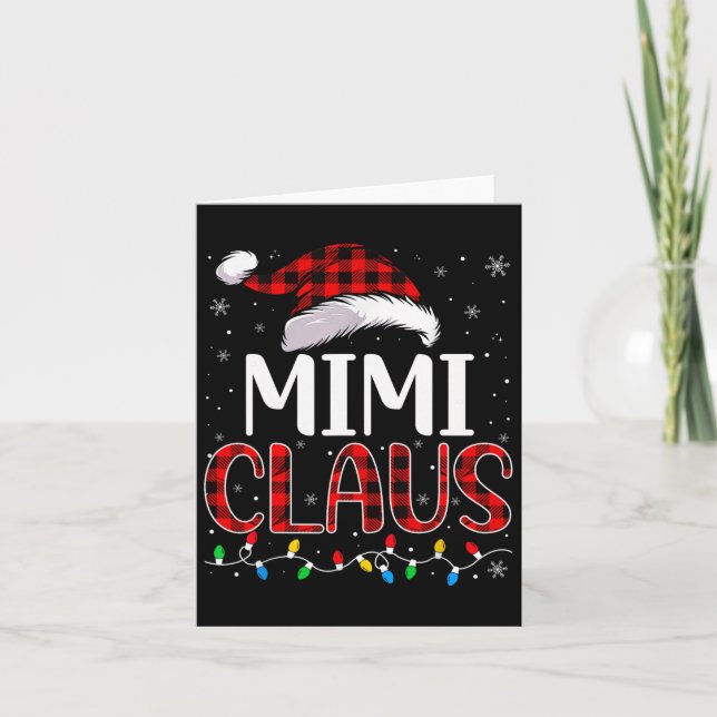 Carte Mimi Claus Feux de Noël Matching Famille Noël P (Devant)