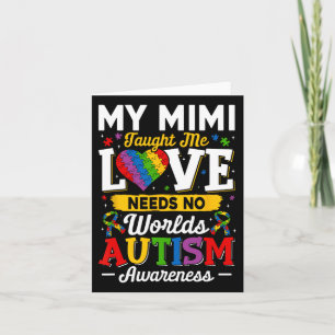 Carte Mimi M'A Appris L'Amour N'A Pas Besoin De Mots Aut