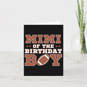 Carte Mimi Of The Birthday Boy Football Kids 1st Anniver