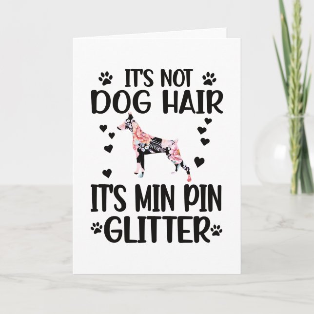 Carte Min Pin Lover Dog Propriétaire Miniature Pinscher  (Devant)