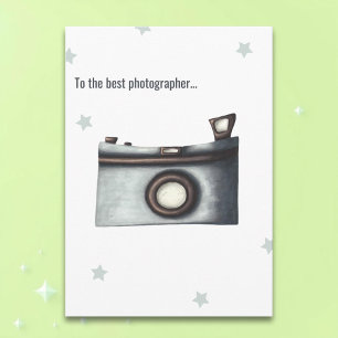 Carte Mini-caméra photo Meilleur photographe Anniversair