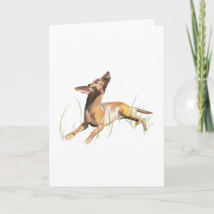 Carte Miniature Pinscher, Personnalisée