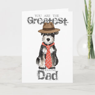 Carte Miniature Schnauzer Papa