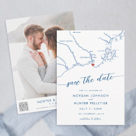 Carte minimale moderne Kennebunkport Maine