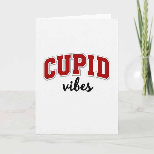Carte Minimalist Cupid Vibes Card (Devant)