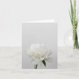 Carte Minimalist flower card with white peony