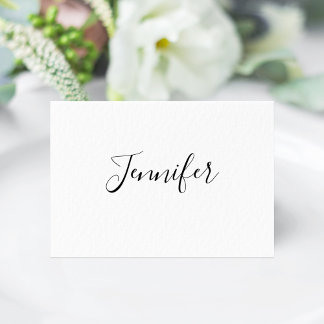 Carte Minimalist Guest Name Table Card Place Card