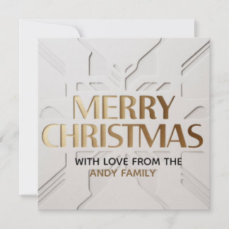 Carte Minimalist Modern Merry Christmas Card