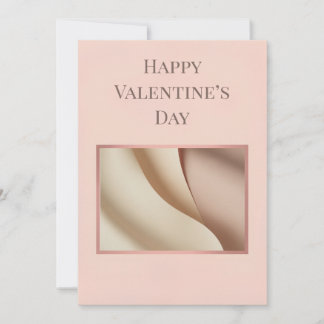 Carte Minimalist Photo Valentine Card