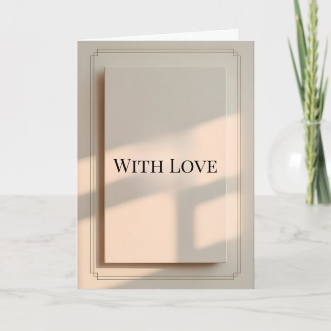 Carte Minimalist Valentine Greeting Card (Devant)