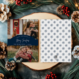 Carte minimaliste moderne de Noël Joyeux de la Mar