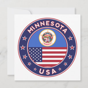 Carte Minnesota autocollant, étui téléphonique, sac, hor