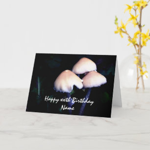 Carte Minuit Champignons Nature Anniversaire personnalis