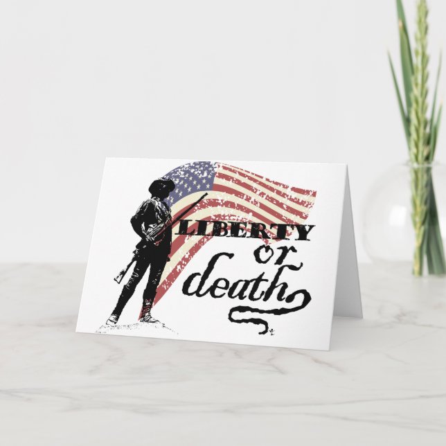 Carte Minutemen de liberté ou de mort (Devant)