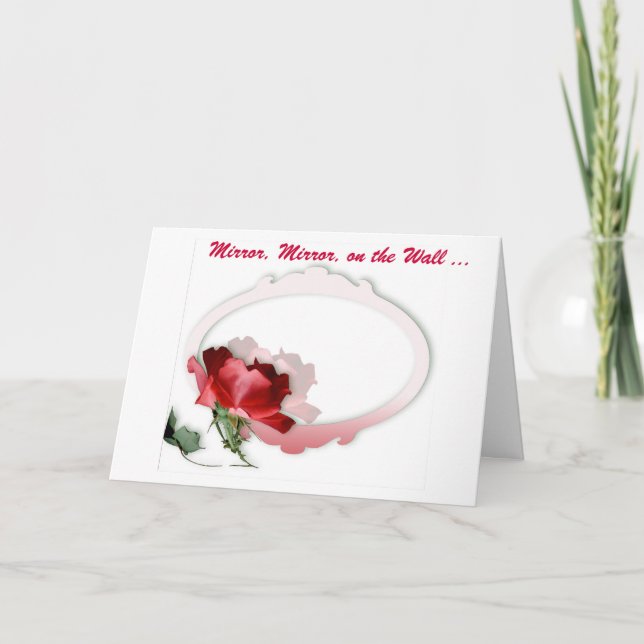 Carte Miroir, miroir sur le mur (Devant)