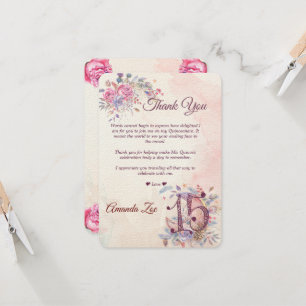 Carte Mis 15 Merci Note