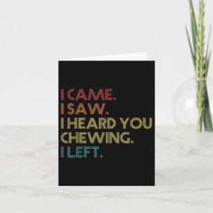 Carte Misophonia Loud Cheval Je Suis Venu Je Vous Ai Vu 