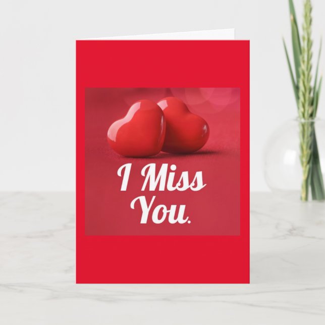 CARTE *MISS* VOUS ET VOUS VOULEZ *KISS* VOUS (Devant)