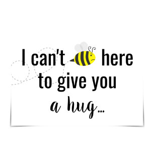 Carte "Missing You : Can't BEE Here" Funny Bee Bug Card